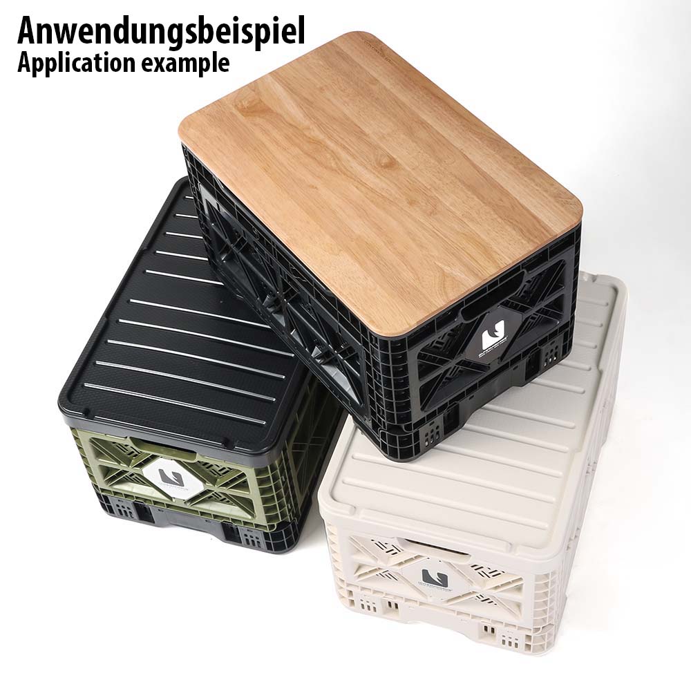 Deckel für 48l Boxen, Holz oder Kunststoff