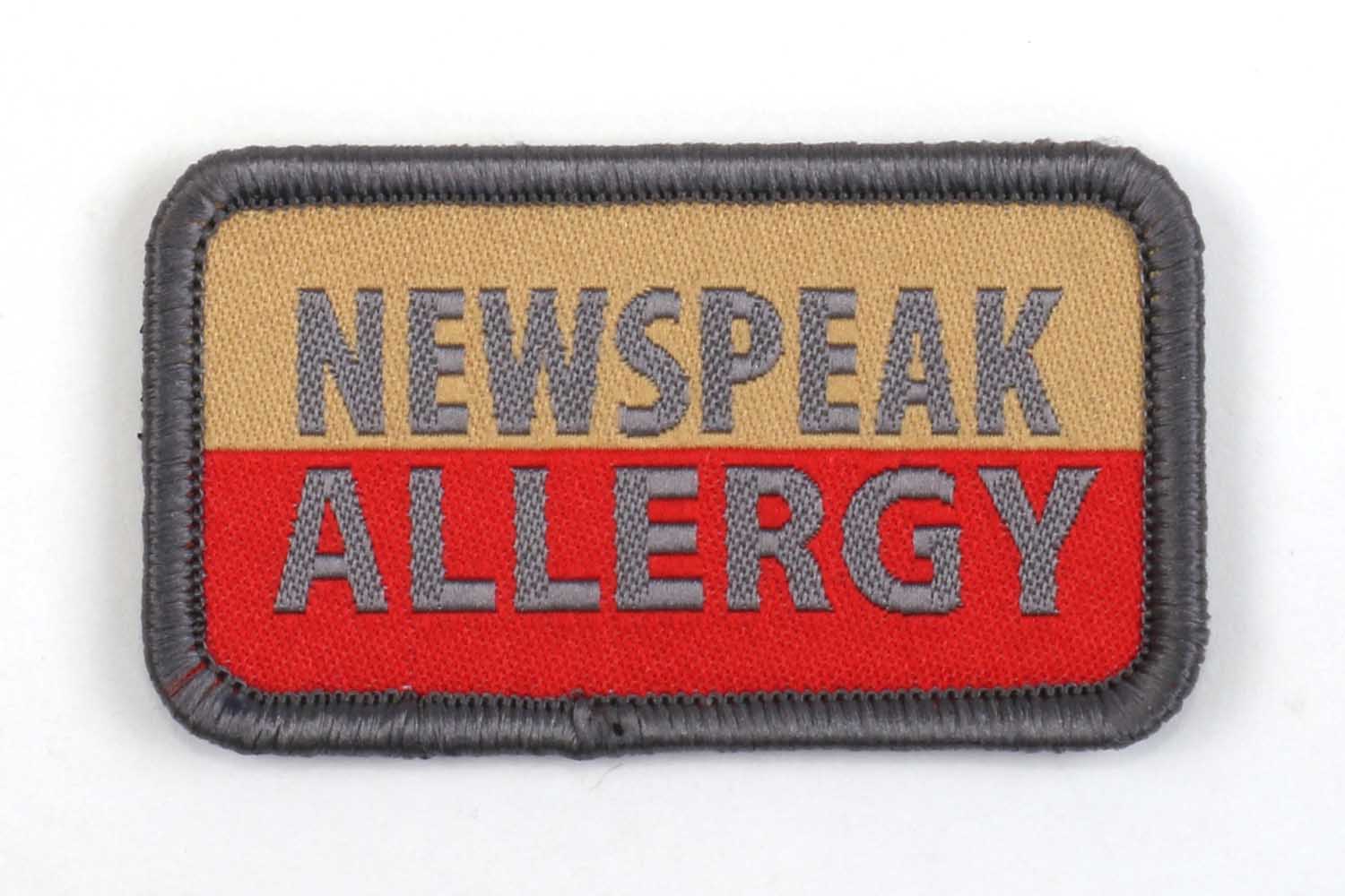 Morale Patch - NEWSPEAK ALLERGY, gewebt