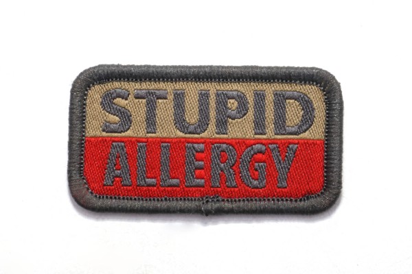 ▷ Morale Patch Stupid Allergy gewebt - hier erhältlich!